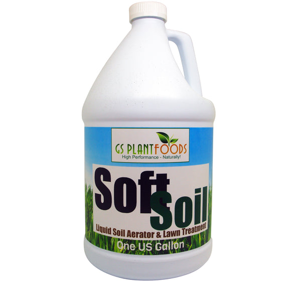 SOFTSOIL Liquid Soil Aerator & Lawn Treatment to fix compacted soils, Improve Drainage and Root Growth with Non-Mechanical Liquid Application. - GS Plant Foods