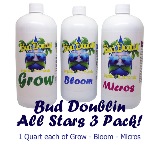 Bud Doublin Grower's 3 Pack- Micros, Grow & Bloom - GS Plant Foods