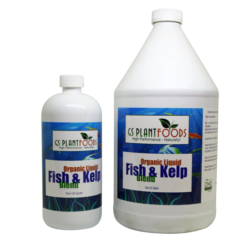 Fish & Kelp Blend Organic Fertilizer, 1 Quart of concentrate - GS Plant Foods