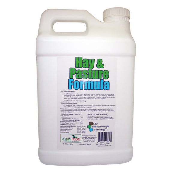 Hay & Pasture Formula - Organic Pasture Fertilizer with Humic Acid & Fulvic Acid (5 Gallon)