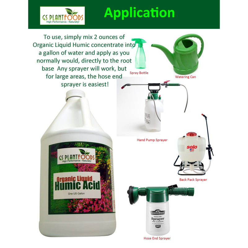 Organic Liquid Humic Acid Liquid Concentrate - GS Plant Foods