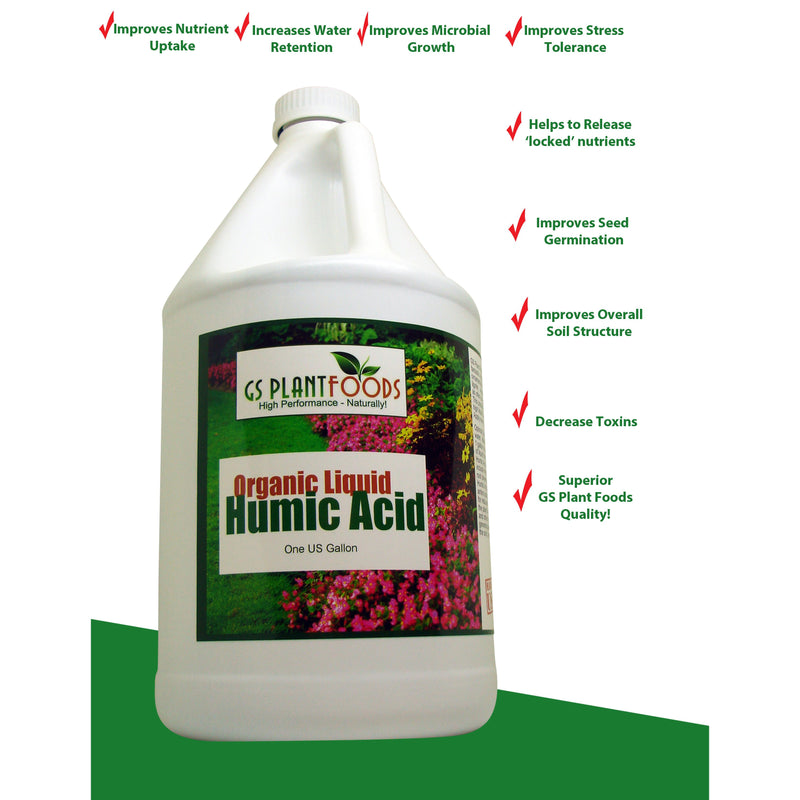 Organic Liquid Humic Acid 1 Quart Concentrate - GS Plant Foods