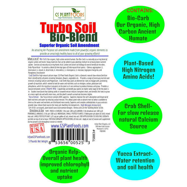 Turbo Soil Bio-Blend, Superior Organic Soil Amendment - GS Plant Foods
